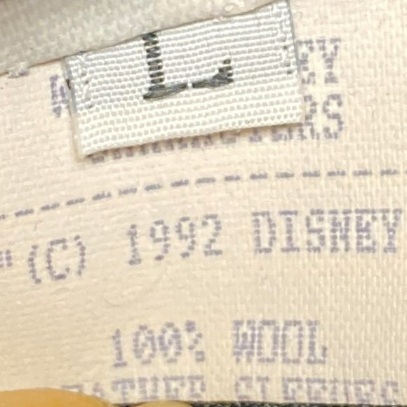 Vintage 90s Too Cute Guetta Brothers Disney Wool Leather Varsity Jacket - Picture 14 of 15